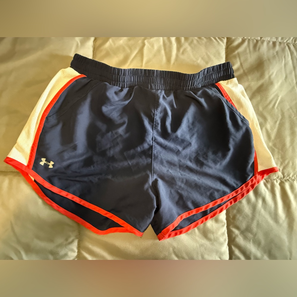 Under Armour Navy and Red Athletic Shorts